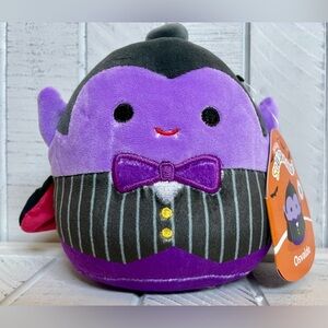 Squishmallows Halloween Osvaldo the Dracula 5” Vampire First to Market Plush NWT